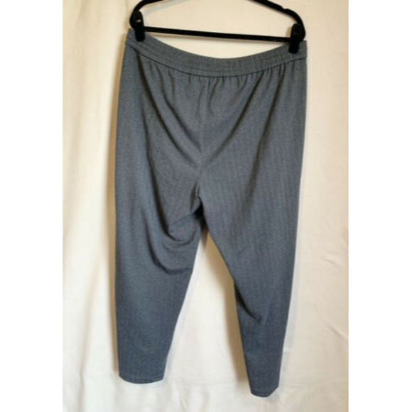 Eileen Fisher Gray Herringbone Pattern Pants, sz L, Excellent Condition - Picture 2 of 9